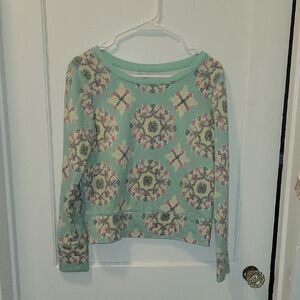 Aerie Patterned Mint Green Sweater